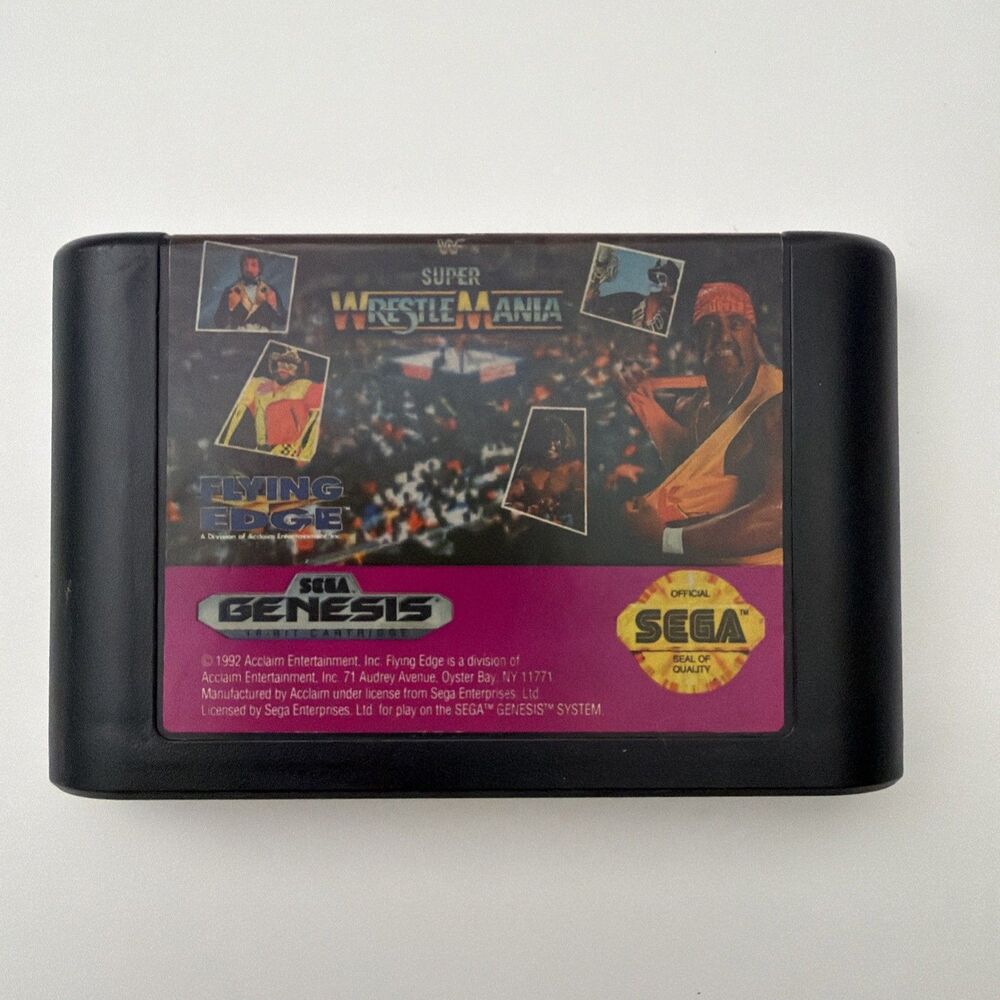 WWF Super WrestleMania (Sega Genesis, 1992) Cartridge Only - Tested